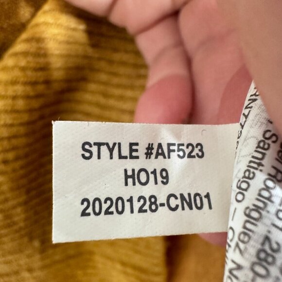 Madewell V-Neck Sweater Coziest Yarn Heather Mustard Saffron Golden Yellow XS - Picture 5 of 7